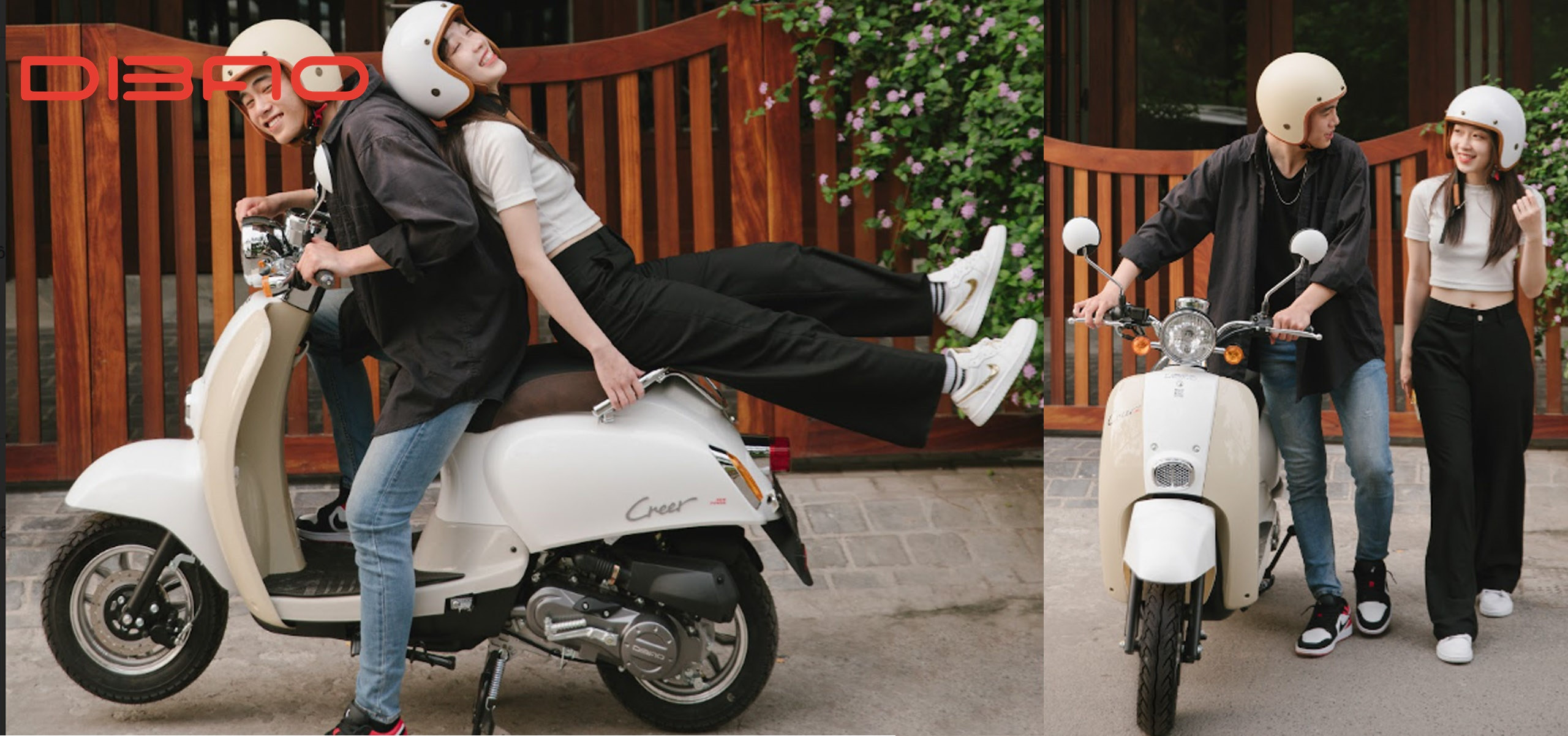 Xe máy tay ga 50cc DIBAO Creer có nhiều đường vuốt đuôi xe tinh tế